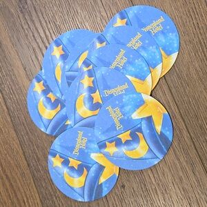 NWOT... DISNEYLAND HOTEL MICKEY SORCERER HAT PRINT CARDBOARD COASTERS.   #6531